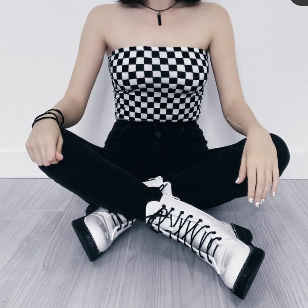 Checkered top ❤ 3 / 25